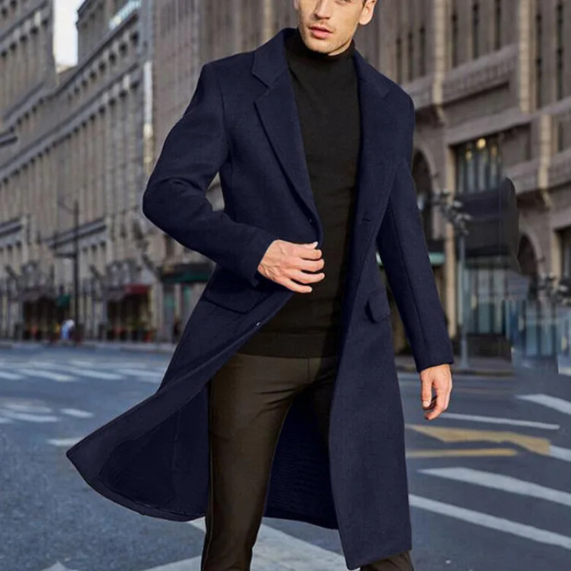 Men’s Slim Classic Coat | Long