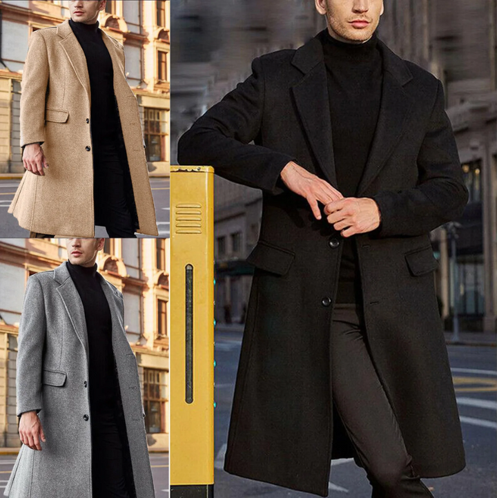 Men’s Slim Classic Coat | Long