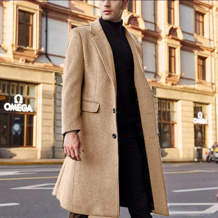 Men’s Slim Classic Coat | Long