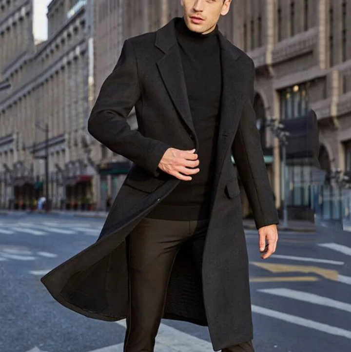 Men’s Slim Classic Coat | Long