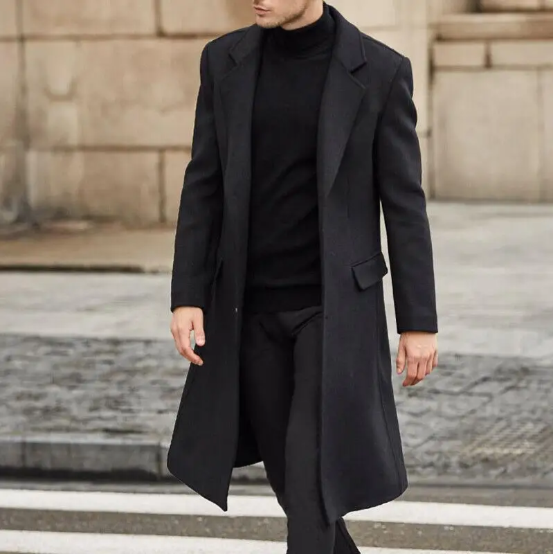 Men’s Slim Classic Coat | Long