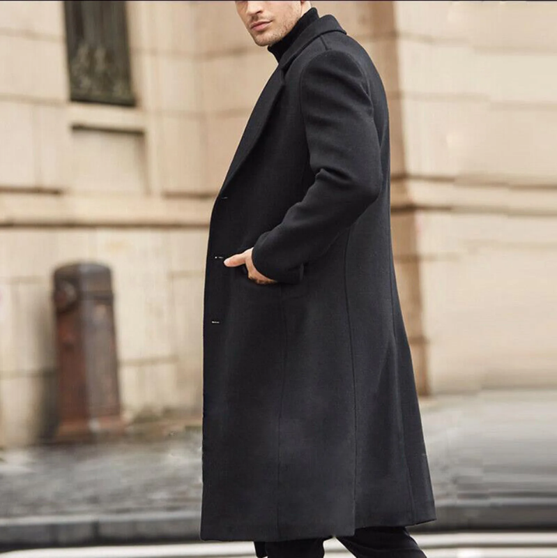 Men’s Slim Classic Coat | Long