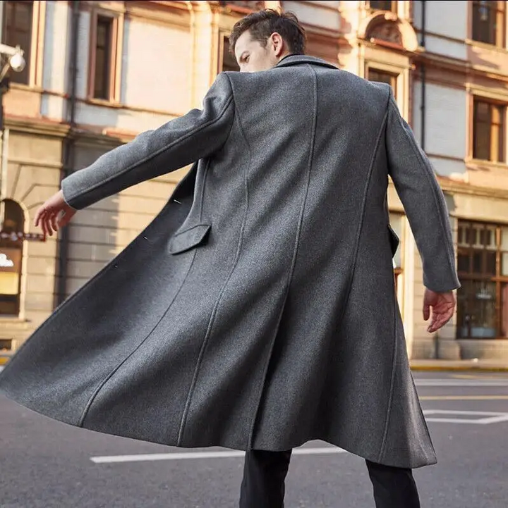 Men’s Slim Classic Coat | Long
