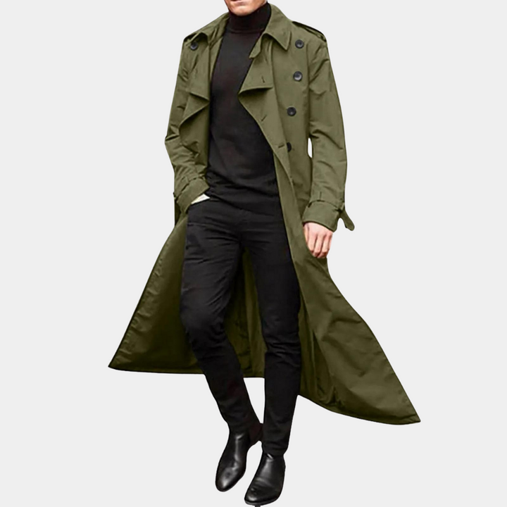 Men's Waterproof Trench Coat | Long