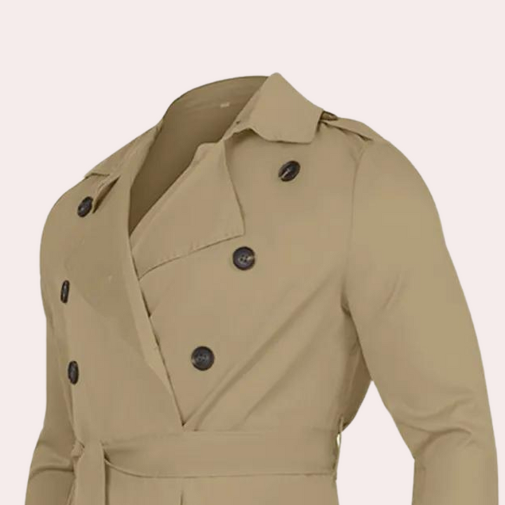 Men's Waterproof Trench Coat | Long