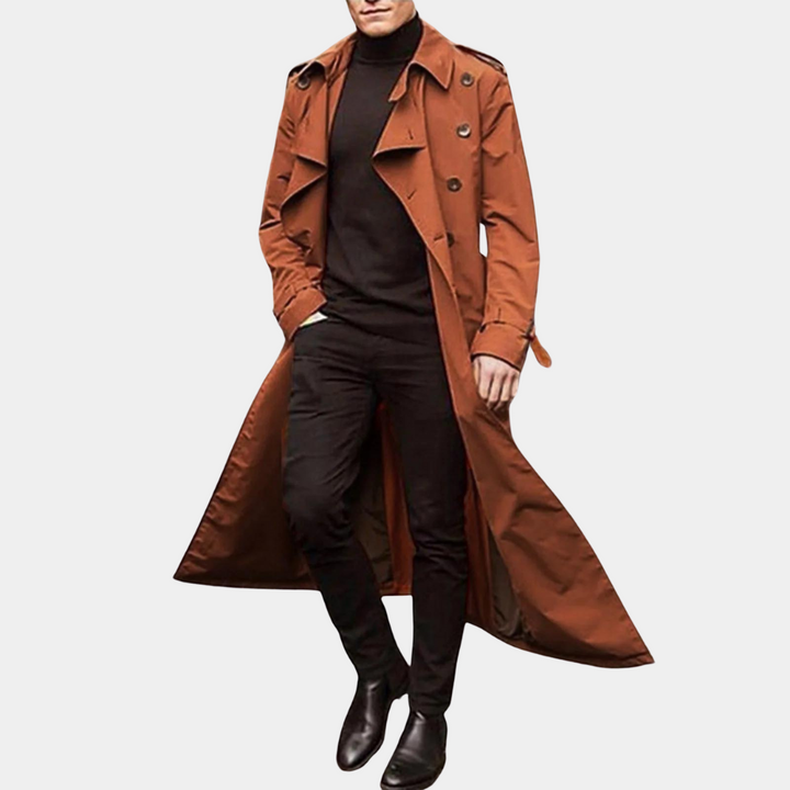 Men's Waterproof Trench Coat | Long