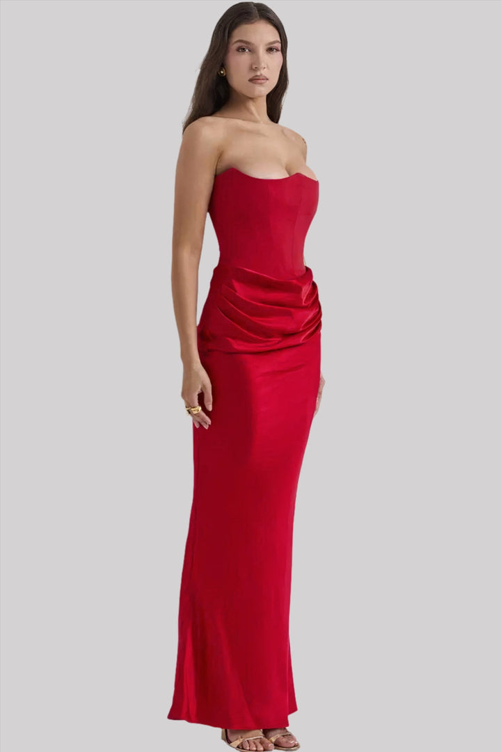 Women’s Strapless Elegant Dress | Maxi