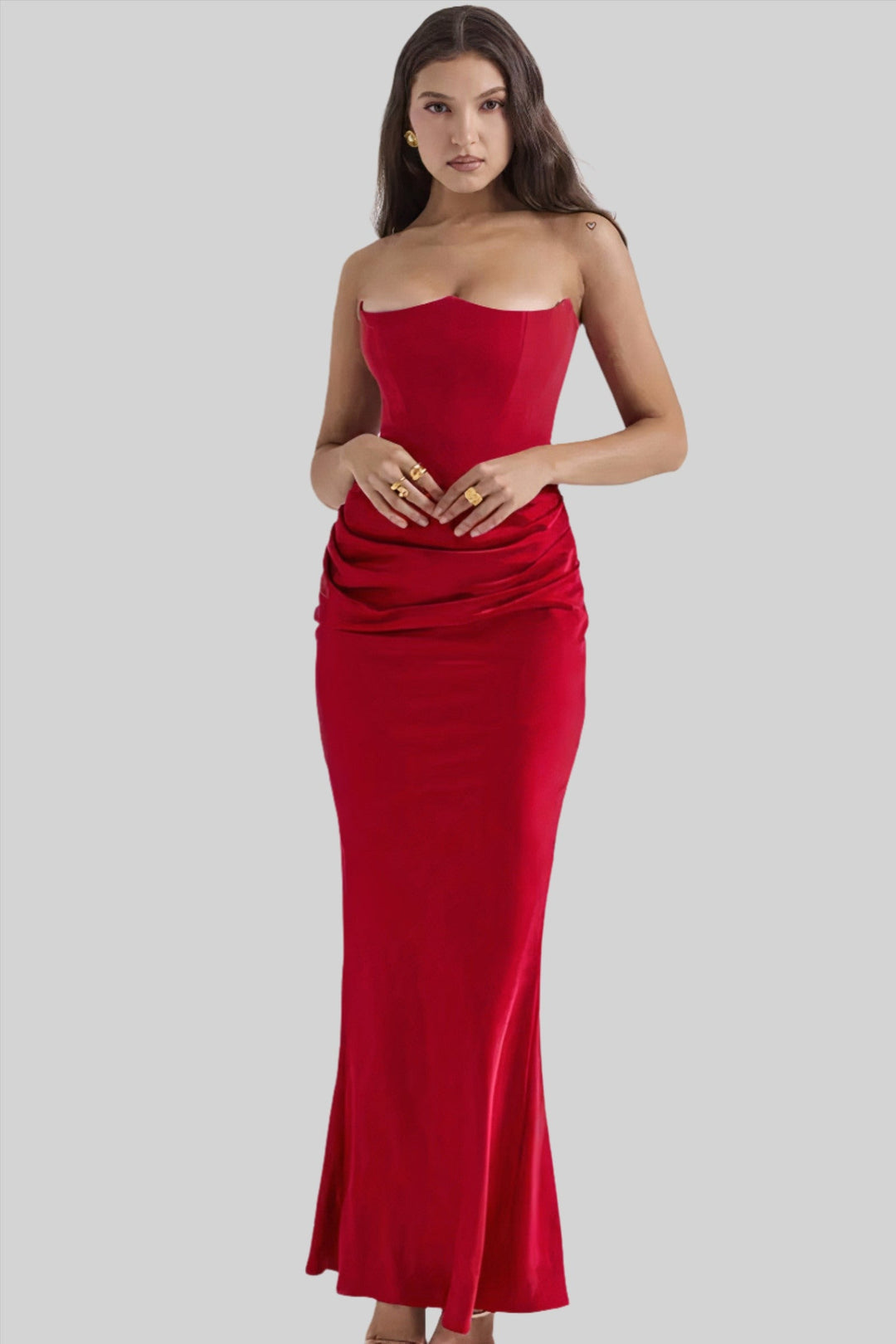 Women’s Strapless Elegant Dress | Maxi