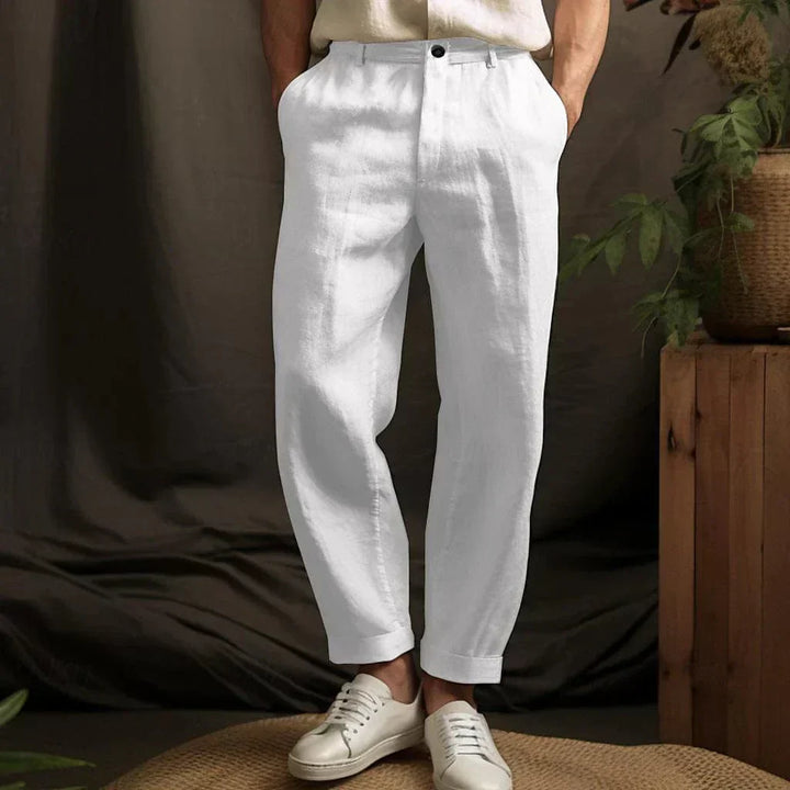 Men’s Casual Breathable Linen Pants | Trousers