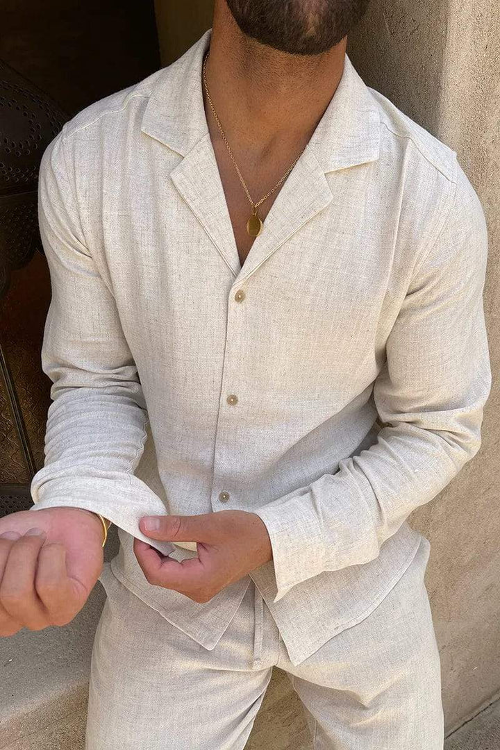 Men's Breathable Linen Set | Two Piece