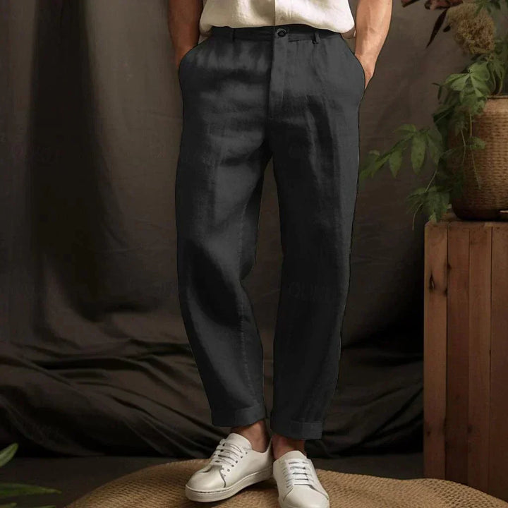 Men’s Casual Breathable Linen Pants | Trousers
