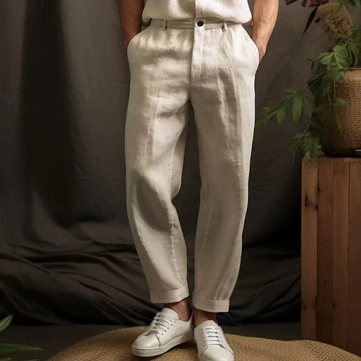 Men’s Casual Breathable Linen Pants | Trousers
