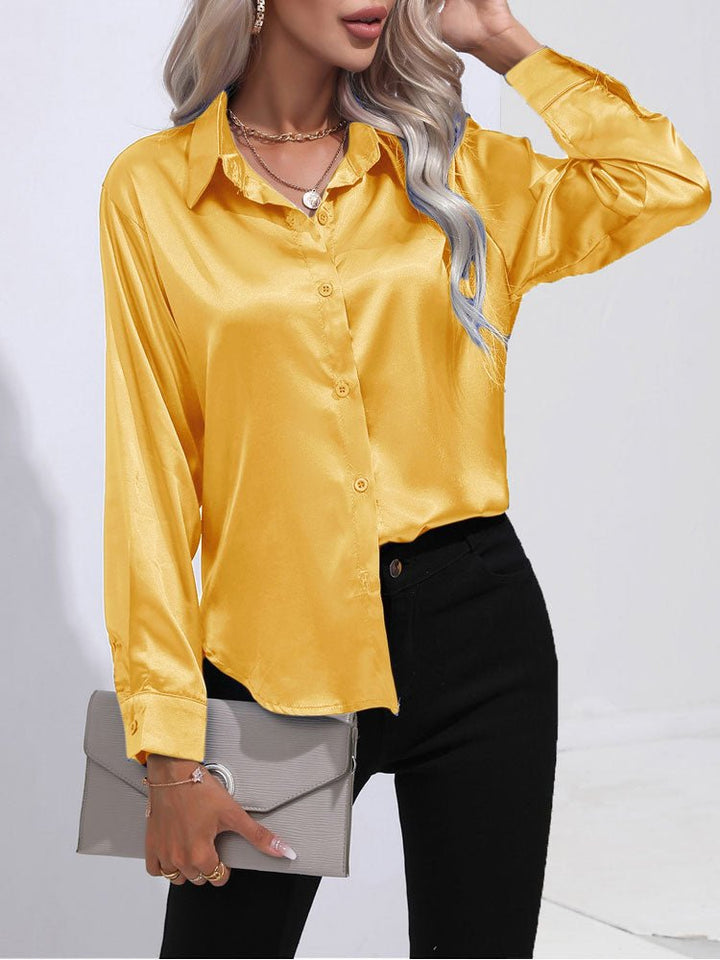 Women’s Satin Blouse | Long Sleeve