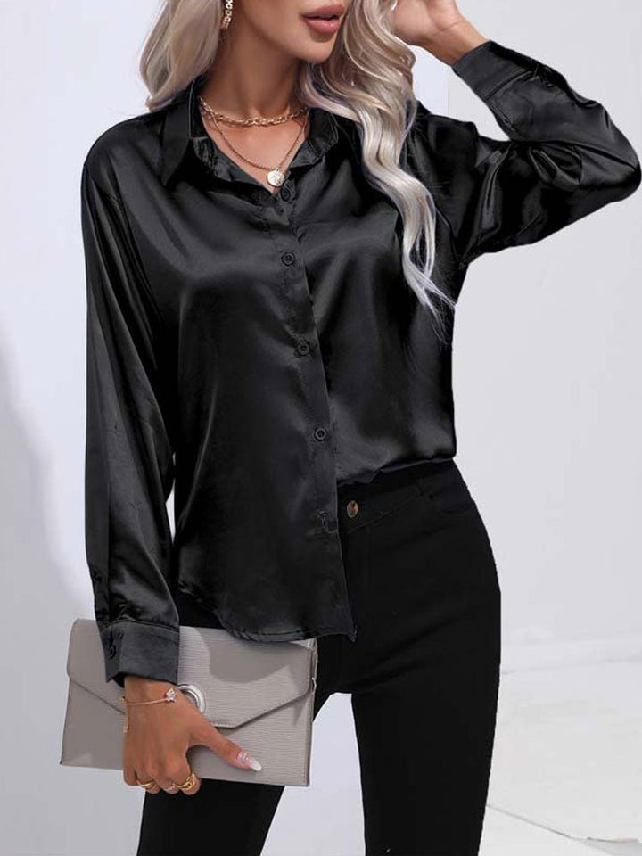 Women’s Satin Blouse | Long Sleeve